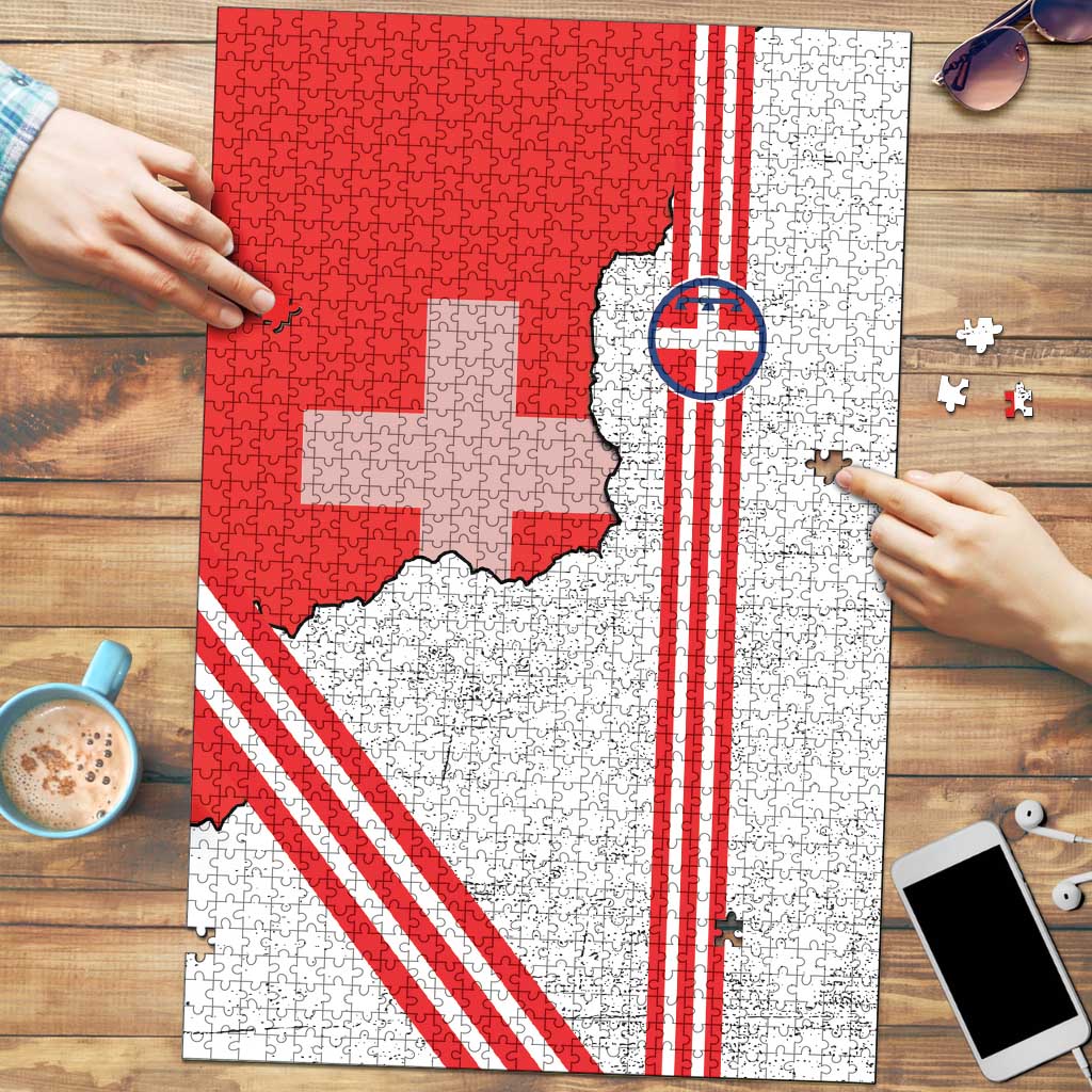 Italy Piedmont Puzzle Map With Flag Style - Wonder Print Shop