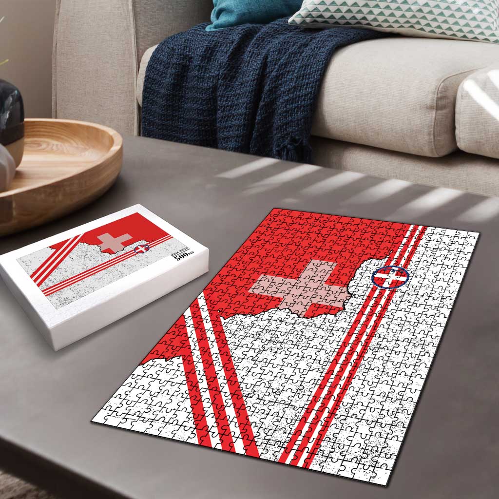 Italy Piedmont Puzzle Map With Flag Style - Wonder Print Shop