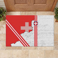 Italy Piedmont Rubber Doormat Map With Flag Style - Wonder Print Shop