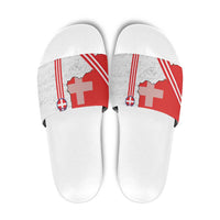 Italy Piedmont Slide Sandals Map With Flag Style - Wonder Print Shop