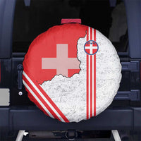 Italy Piedmont Spare Tire Cover Map With Flag Style - Wonder Print Shop