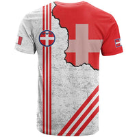 Italy Piedmont T Shirt Map With Flag Style - Wonder Print Shop