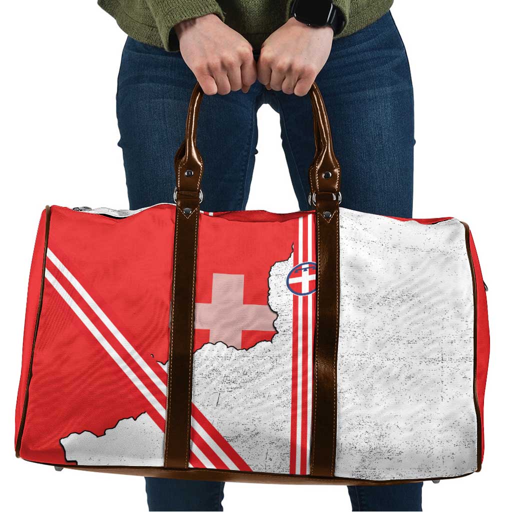 Italy Piedmont Travel Bag Map With Flag Style - Wonder Print Shop
