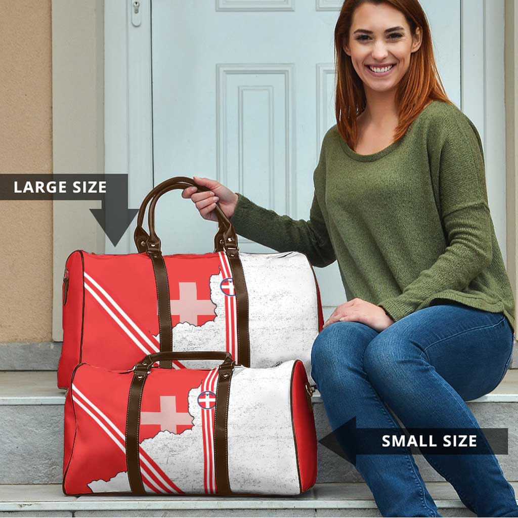 Italy Piedmont Travel Bag Map With Flag Style - Wonder Print Shop