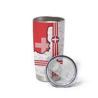 Italy Piedmont Tumbler Cup Map With Flag Style - Wonder Print Shop