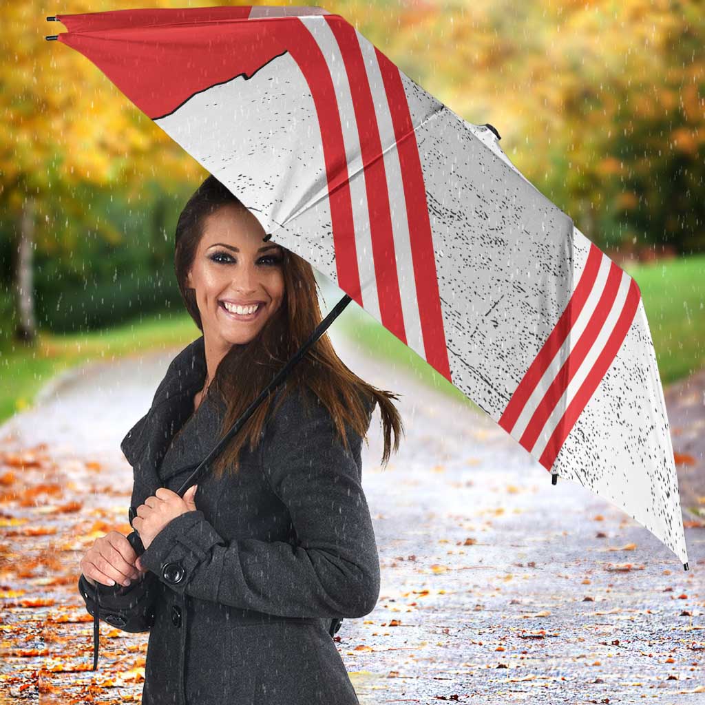 Italy Piedmont Umbrella Map With Flag Style - Wonder Print Shop