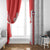 Italy Piedmont Window Curtain Map With Flag Style - Wonder Print Shop