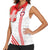 Italy Piedmont Women Sleeveless Polo Shirt Map With Flag Style - Wonder Print Shop