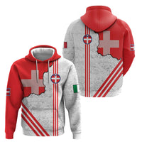 Italy Piedmont Zip Hoodie Map With Flag Style - Wonder Print Shop