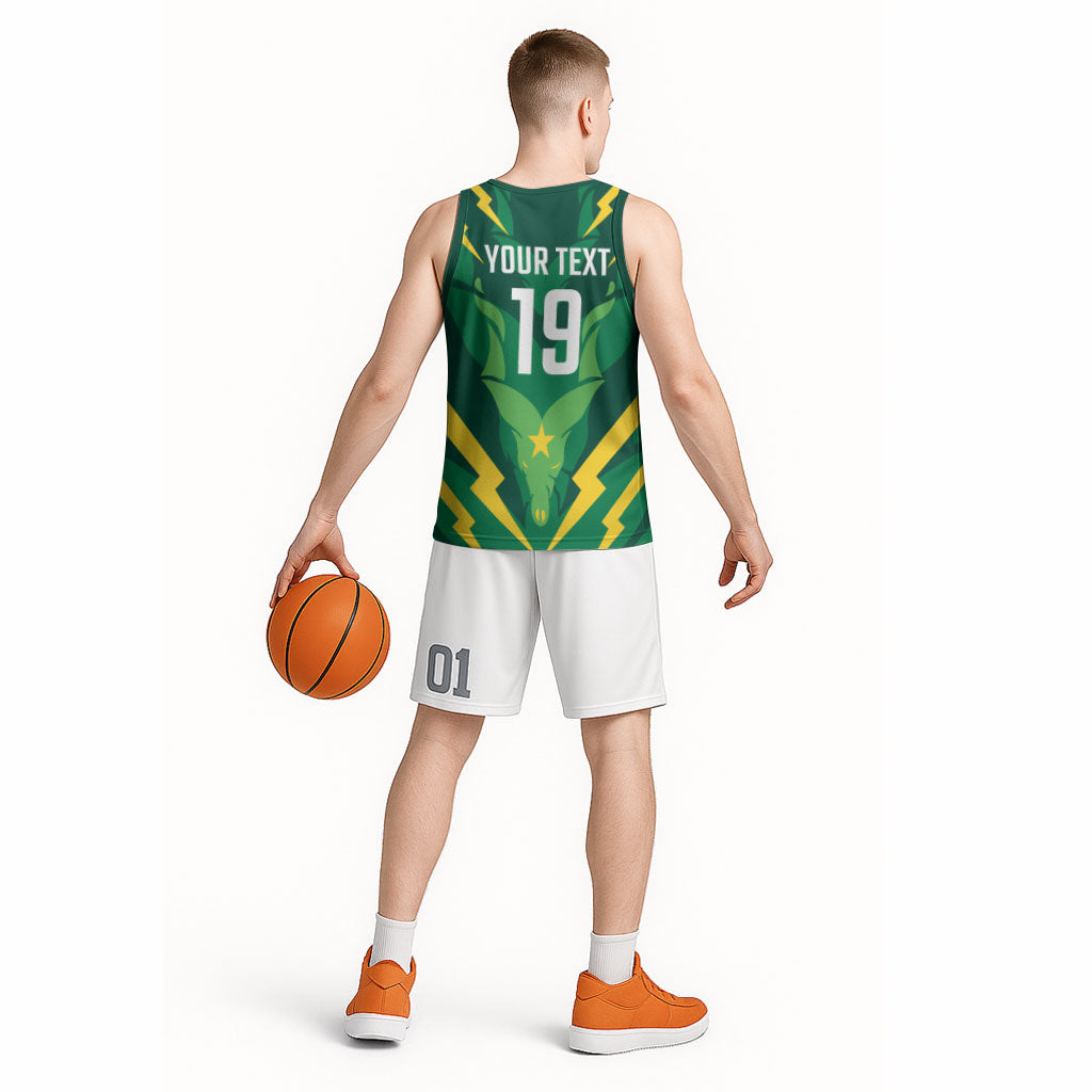 Custom Pakistan Cricket Basketball Jersey Markhor Spirit