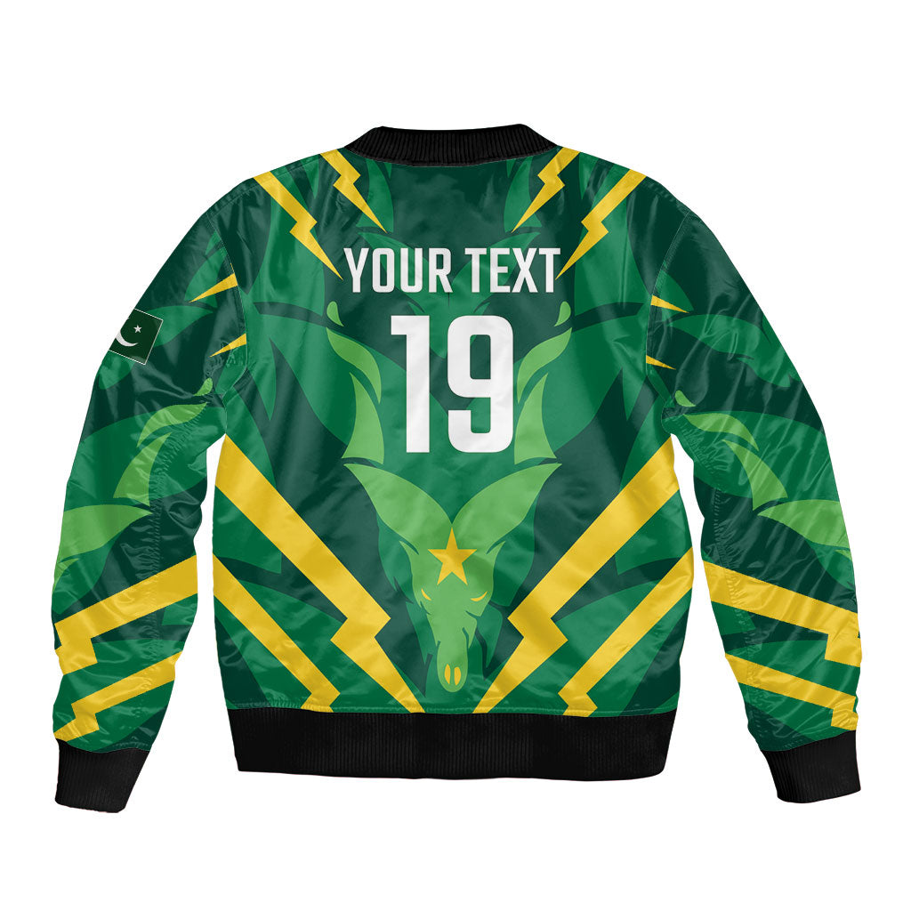 Custom Pakistan Cricket Bomber Jacket Markhor Spirit