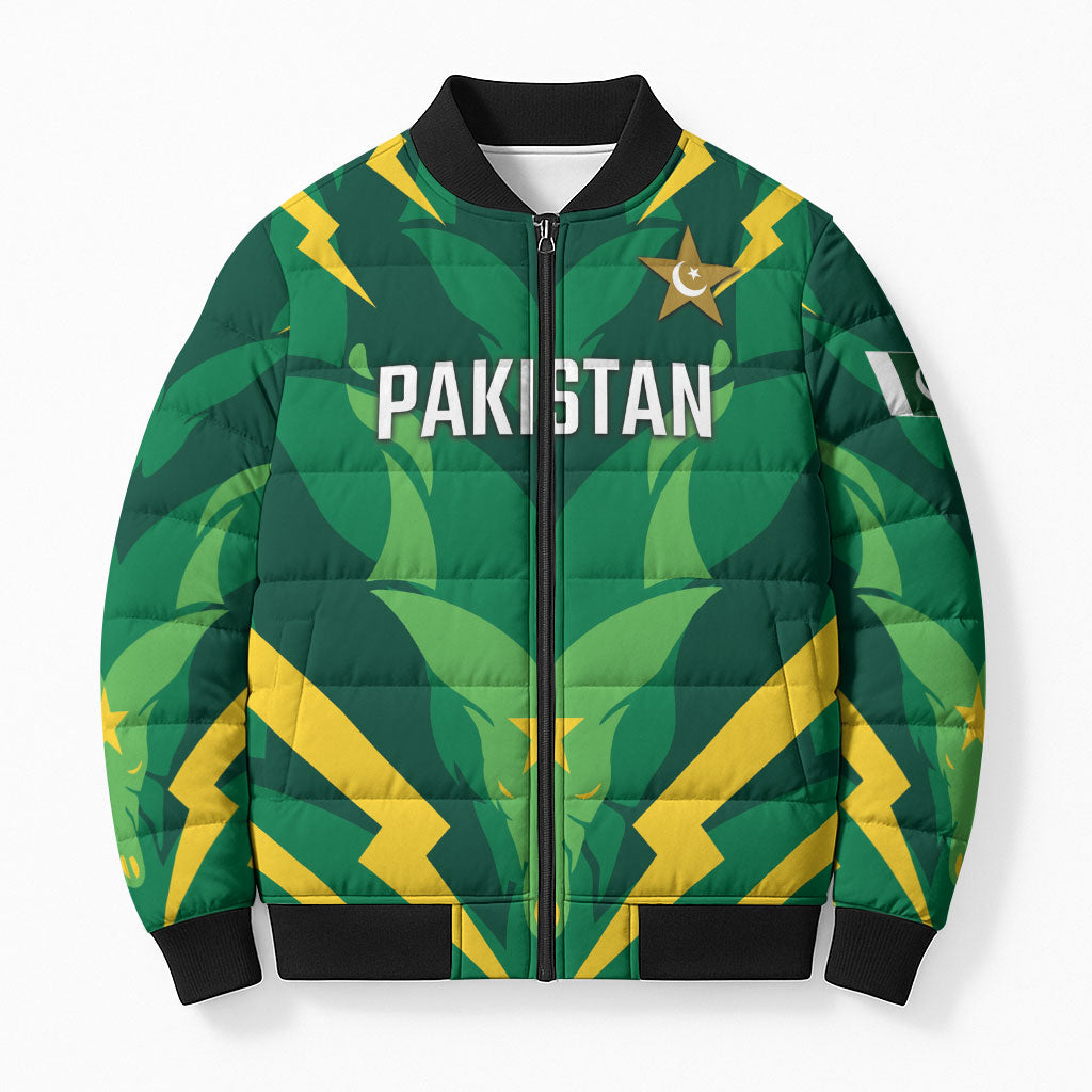 Custom Pakistan Cricket Bomber Puffer Jacket Markhor Spirit