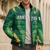 Custom Pakistan Cricket Bomber Puffer Jacket Markhor Spirit