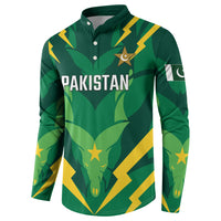 Custom Pakistan Cricket Button Sweatshirt Markhor Spirit
