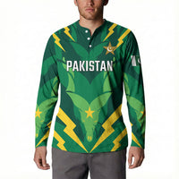 Custom Pakistan Cricket Button Sweatshirt Markhor Spirit