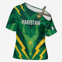 Custom Pakistan Cricket Cross Shoulder Shirt Markhor Spirit