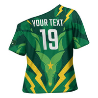 Custom Pakistan Cricket Cross Shoulder Shirt Markhor Spirit