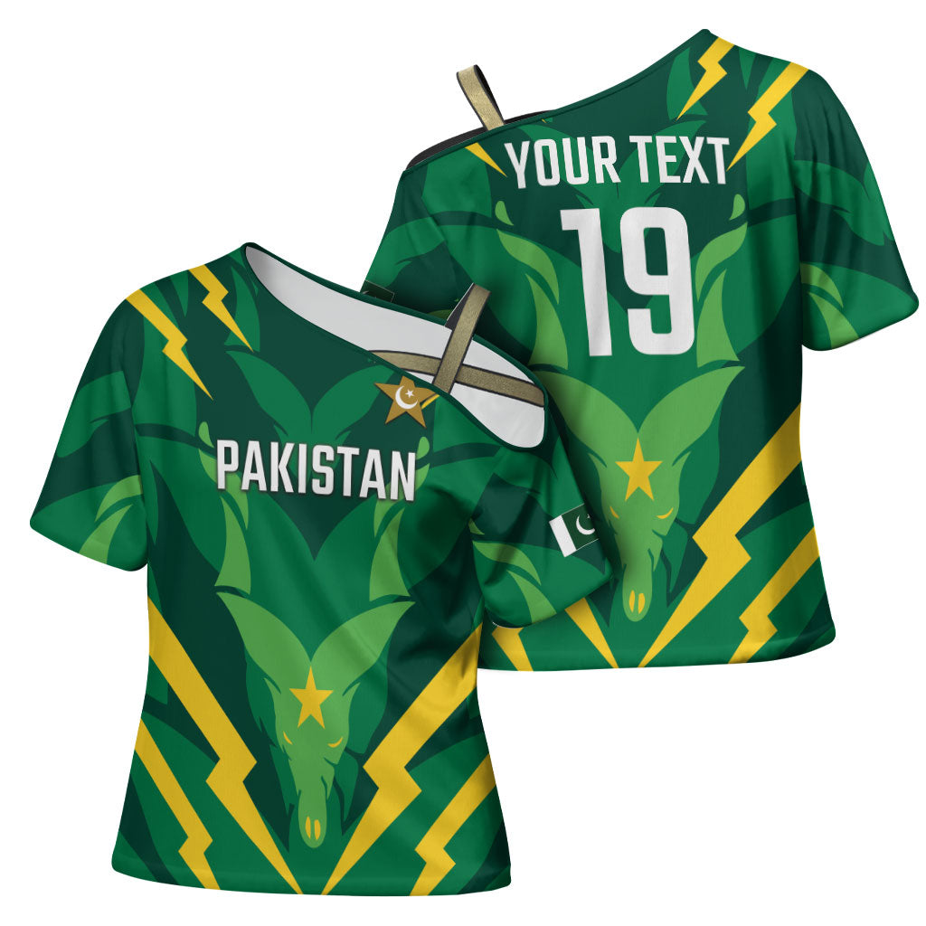 Custom Pakistan Cricket Cross Shoulder Shirt Markhor Spirit