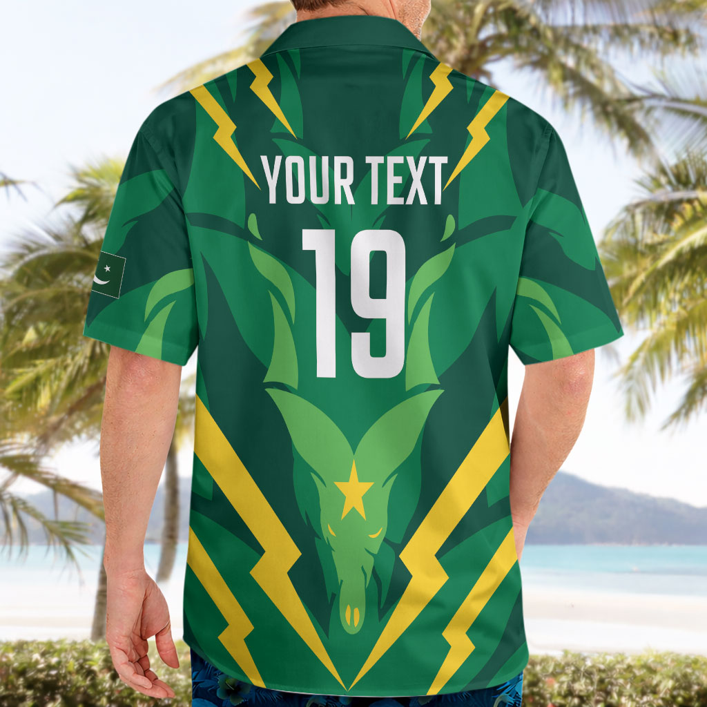 Custom Pakistan Cricket Hawaiian Shirt Markhor Spirit