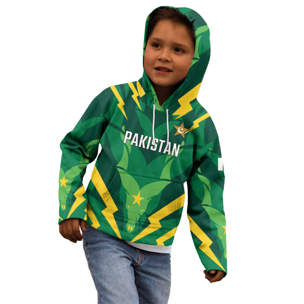 Custom Pakistan Cricket Kid Hoodie Markhor Spirit