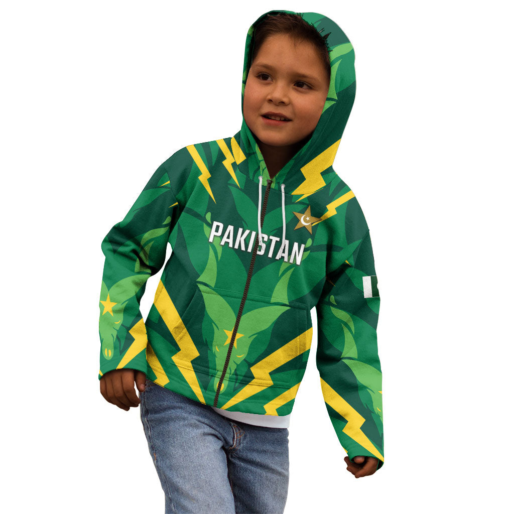 Custom Pakistan Cricket Kid Hoodie Markhor Spirit