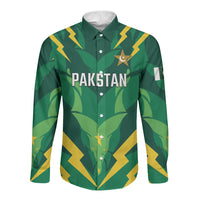 Custom Pakistan Cricket Long Sleeve Button Shirt Markhor Spirit