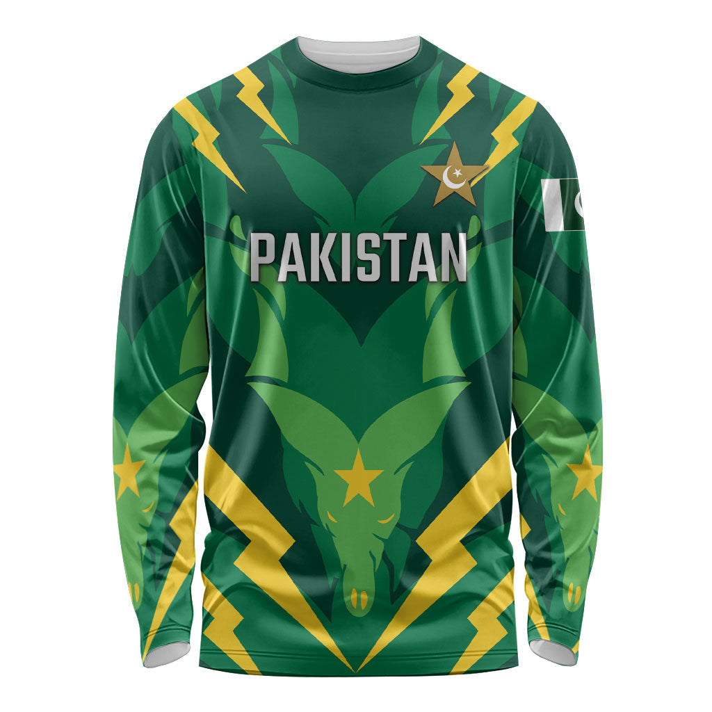 Custom Pakistan Cricket Long Sleeve Shirt Markhor Spirit