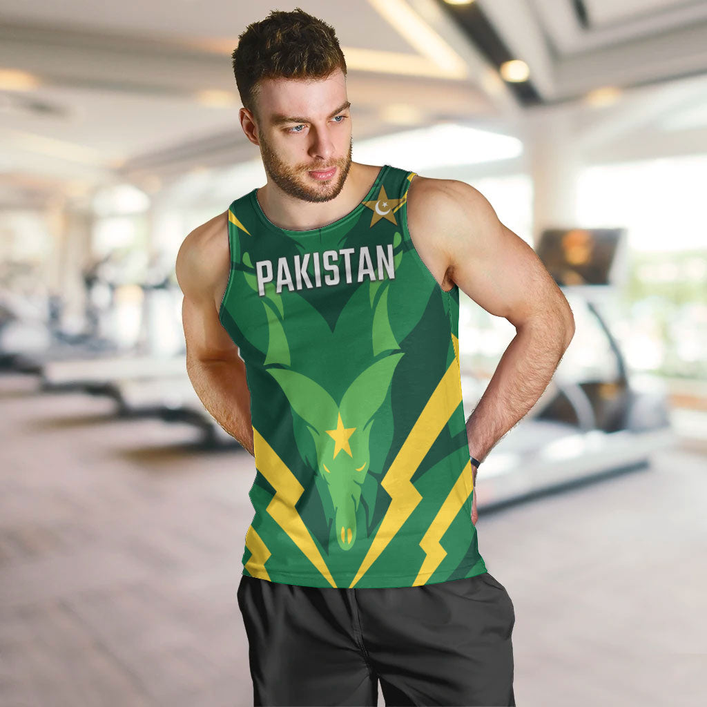 Custom Pakistan Cricket Men Tank Top Markhor Spirit
