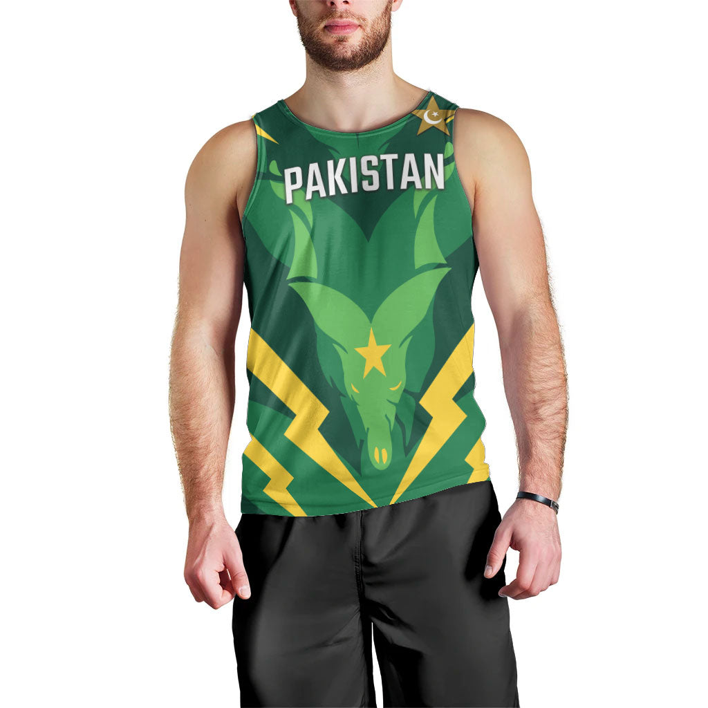 Custom Pakistan Cricket Men Tank Top Markhor Spirit