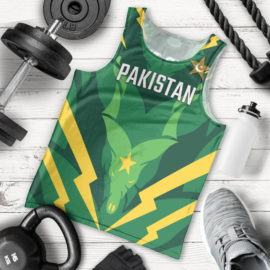 Custom Pakistan Cricket Men Tank Top Markhor Spirit