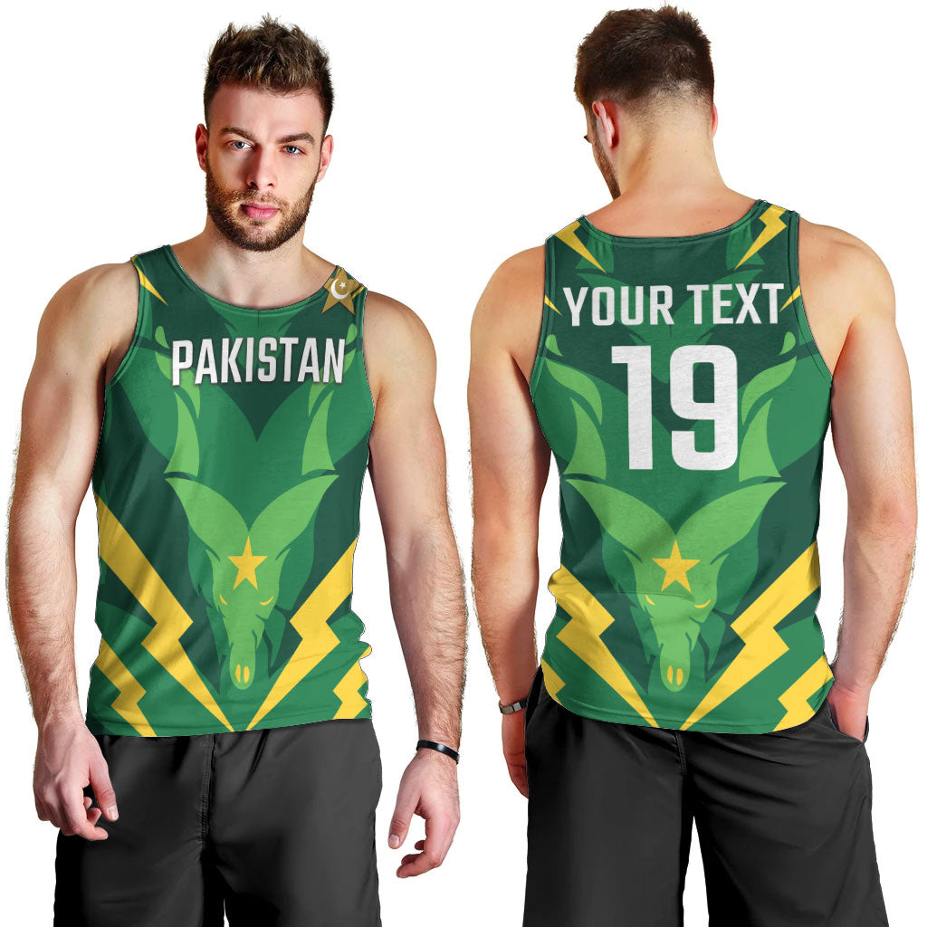 Custom Pakistan Cricket Men Tank Top Markhor Spirit