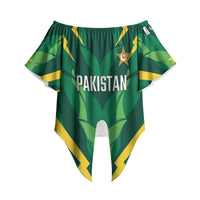Custom Pakistan Cricket Off Shoulder Wrap Waist Top Markhor Spirit