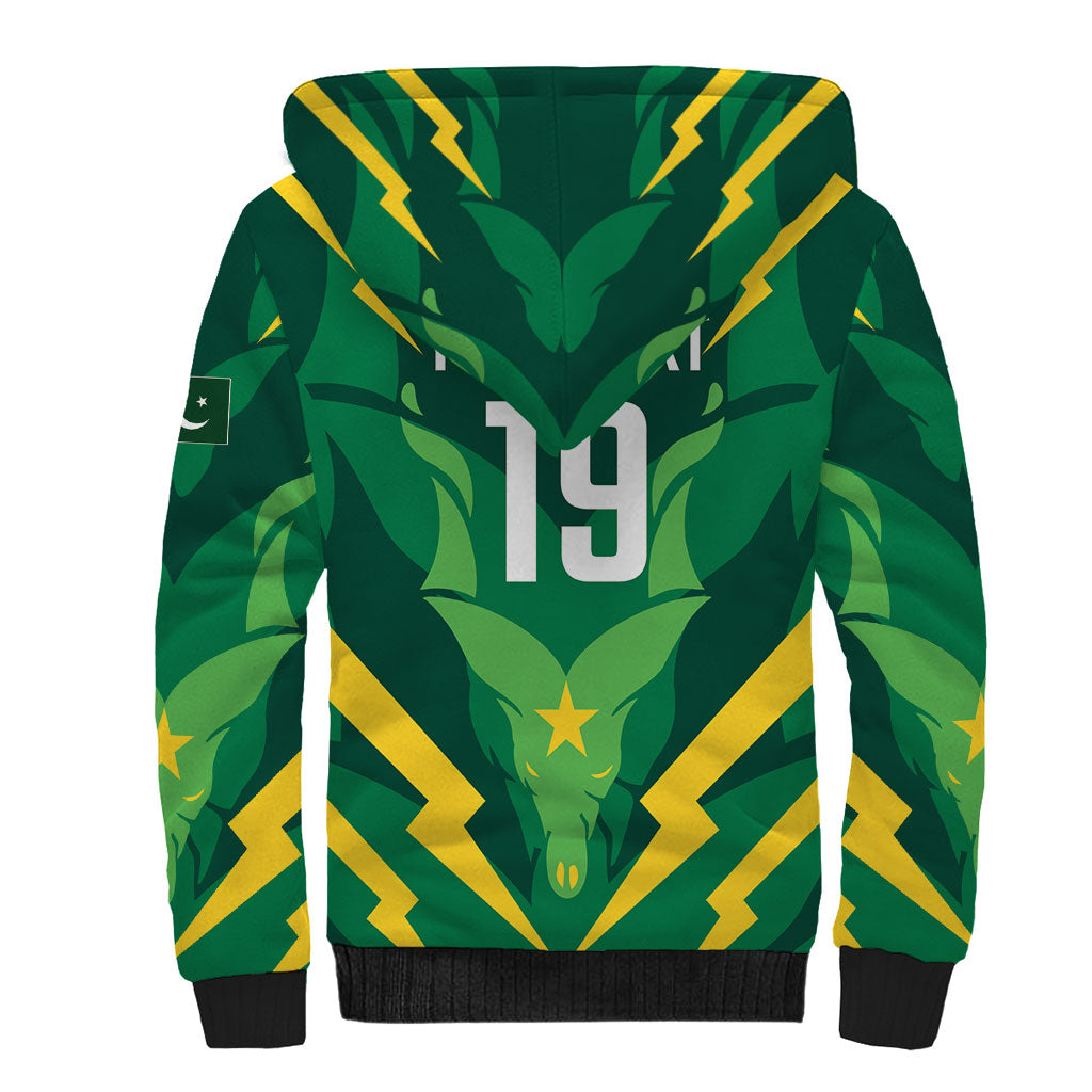 Custom Pakistan Cricket Sherpa Hoodie Markhor Spirit