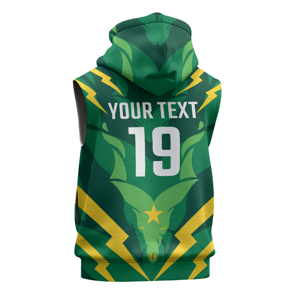 Custom Pakistan Cricket Sleeveless Hoodie Markhor Spirit