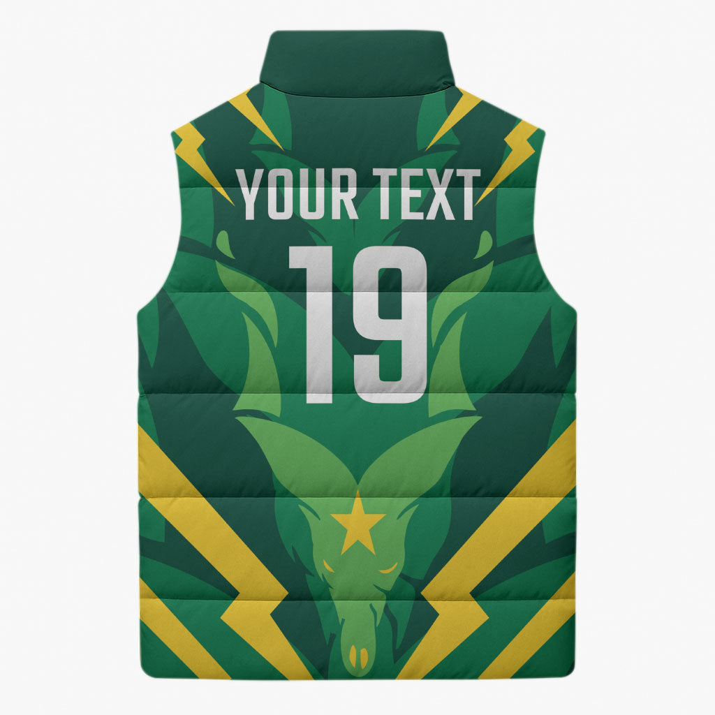 Custom Pakistan Cricket Sleeveless Puffer Jacket Markhor Spirit