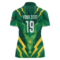 Custom Pakistan Cricket Women Polo Shirt Markhor Spirit