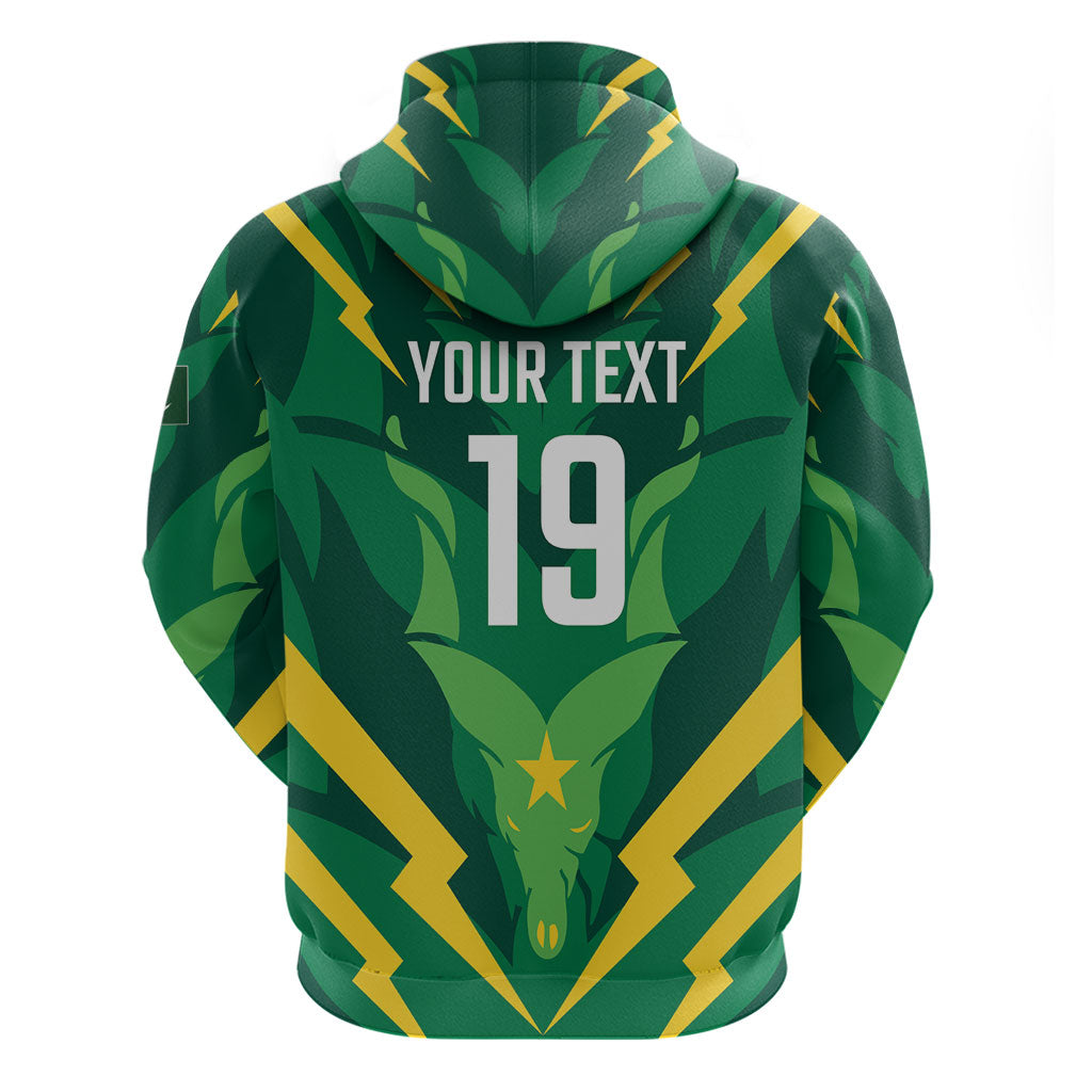 Custom Pakistan Cricket Zip Hoodie Markhor Spirit