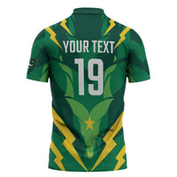 Custom Pakistan Cricket Zipper Polo Shirt Markhor Spirit