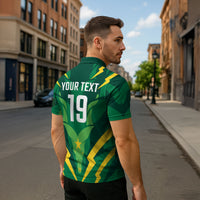 Custom Pakistan Cricket Zipper Polo Shirt Markhor Spirit