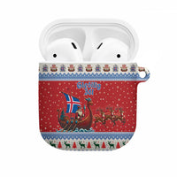 Iceland Viking Santa Christmas AirPods Case Funny Reindeer Norse Xmas - Wonder Print Shop