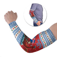 Iceland Viking Santa Christmas Arm Sleeves Funny Reindeer Norse Xmas - Wonder Print Shop