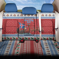 Iceland Viking Santa Christmas Back Car Seat Cover Funny Reindeer Norse Xmas - Wonder Print Shop