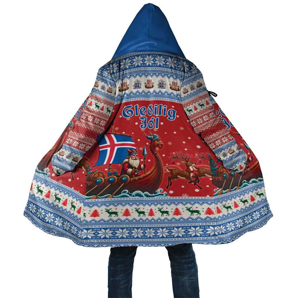 Iceland Viking Santa Christmas Cloak Funny Reindeer Norse Xmas - Wonder Print Shop