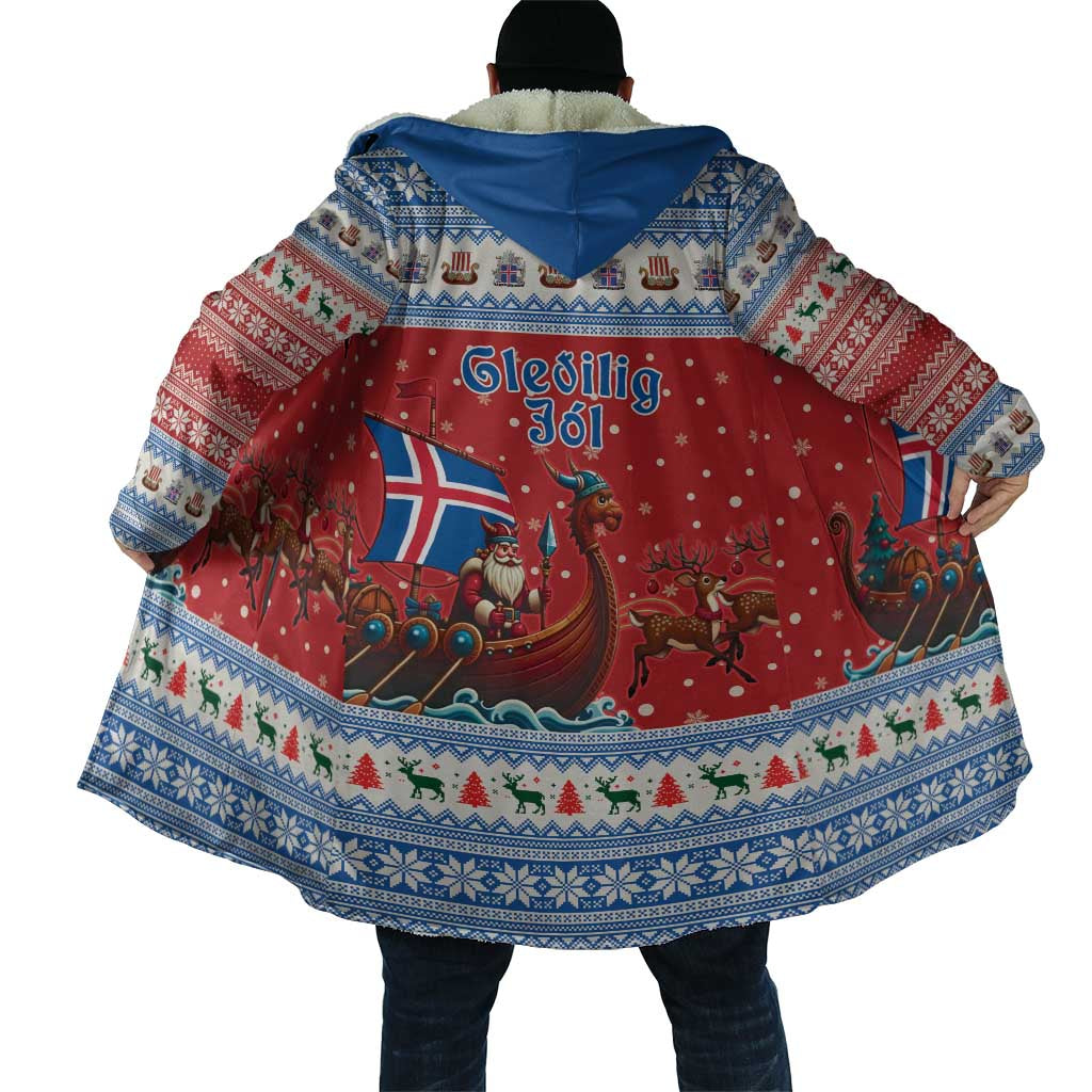 Iceland Viking Santa Christmas Cloak Funny Reindeer Norse Xmas - Wonder Print Shop
