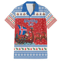 Iceland Viking Santa Christmas Family Matching Long Sleeve Bodycon Dress and Hawaiian Shirt Funny Reindeer Norse Xmas - Wonder Print Shop