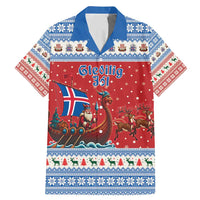Iceland Viking Santa Christmas Family Matching Mermaid Dress and Hawaiian Shirt Funny Reindeer Norse Xmas - Wonder Print Shop