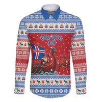 Iceland Viking Santa Christmas Family Matching Puletasi and Hawaiian Shirt Funny Reindeer Norse Xmas - Wonder Print Shop
