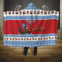 Iceland Viking Santa Christmas Hooded Blanket Funny Reindeer Norse Xmas - Wonder Print Shop