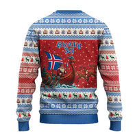 Iceland Viking Santa Christmas Ugly Christmas Sweater Funny Reindeer Norse Xmas - Wonder Print Shop
