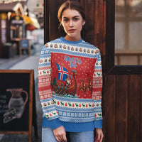 Iceland Viking Santa Christmas Ugly Christmas Sweater Funny Reindeer Norse Xmas - Wonder Print Shop